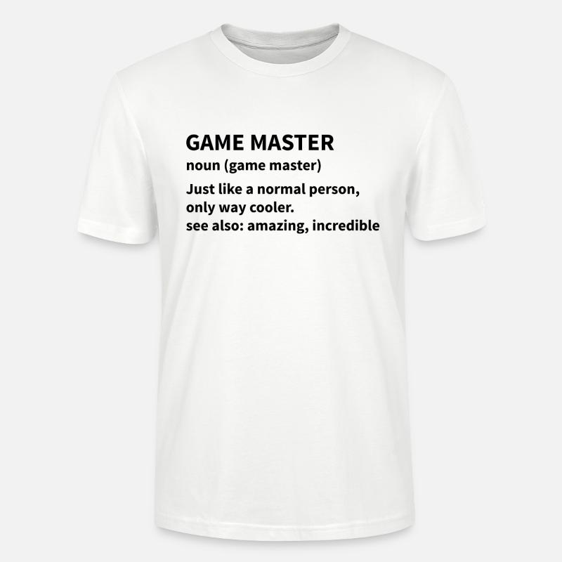 Boardgame Chess Backgammon Game Night - Stanley/Stella CRAFTER Unisex Organic T-Shirt - white