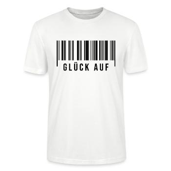 Glück auf Bergbau Erzgebirge - Stanley/Stella Unisex Bio-T-Shirt CRAFTER - Weiß - Vorne - Alina (178cm) & Michal (187cm)