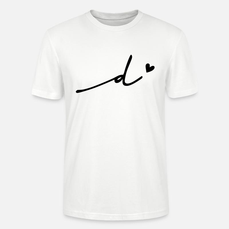 Point d) Cursive - T-shirt bio CRAFTER Stanley Stella Unisexe - blanc