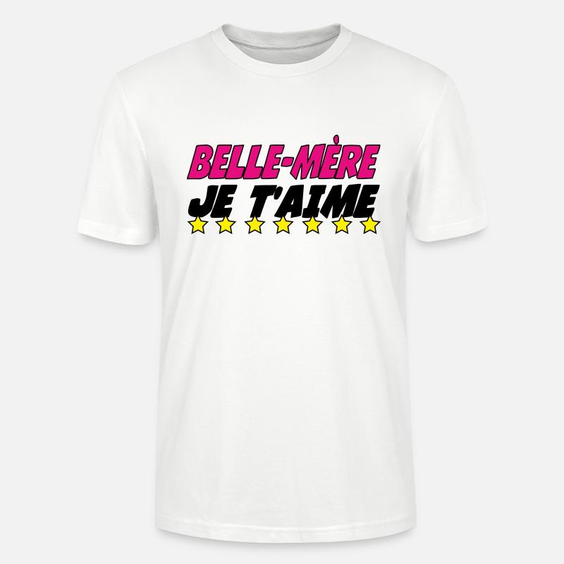 Stiefmutter, ich liebe dich - Stanley/Stella Unisex Bio-T-Shirt CRAFTER - Weiß