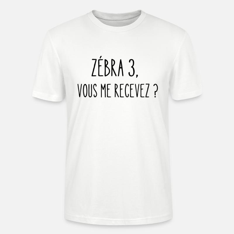 zébra 3, vous me recevez ? - T-shirt bio CRAFTER Stanley Stella Unisexe - blanc