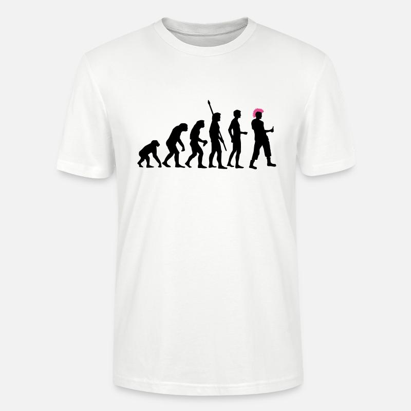 evolution_punk_2c - Stanley/Stella Unisex Bio-T-Shirt CRAFTER - Weiß