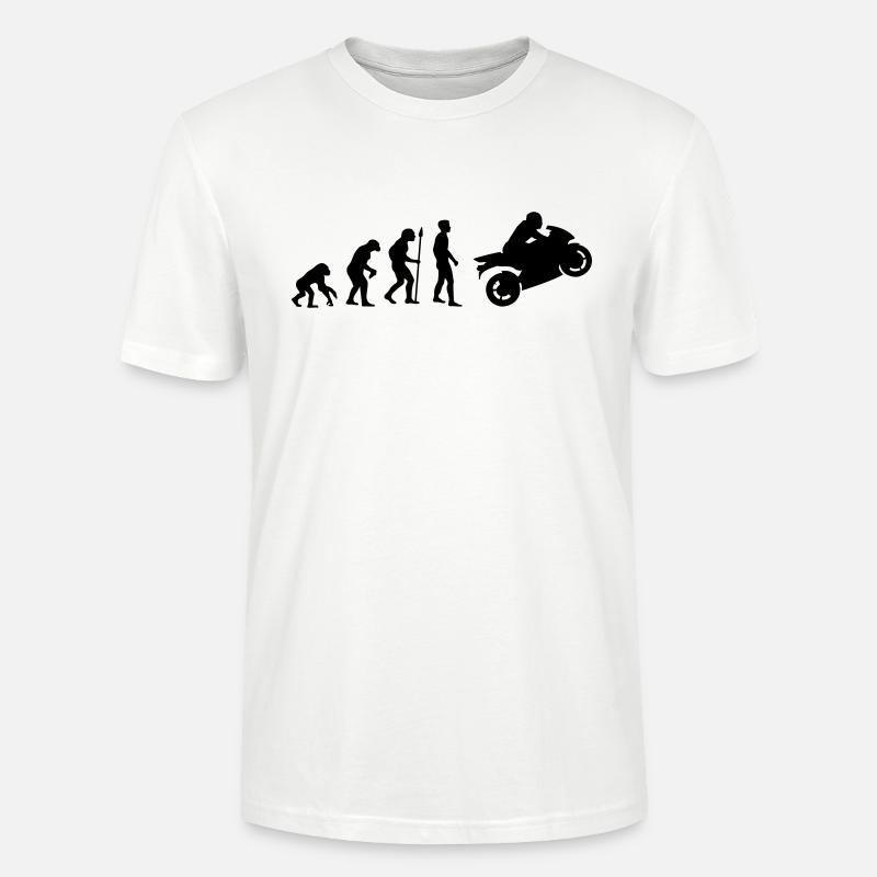 evolution_biker__f1 - Stanley/Stella Unisex Bio-T-Shirt CRAFTER - Weiß