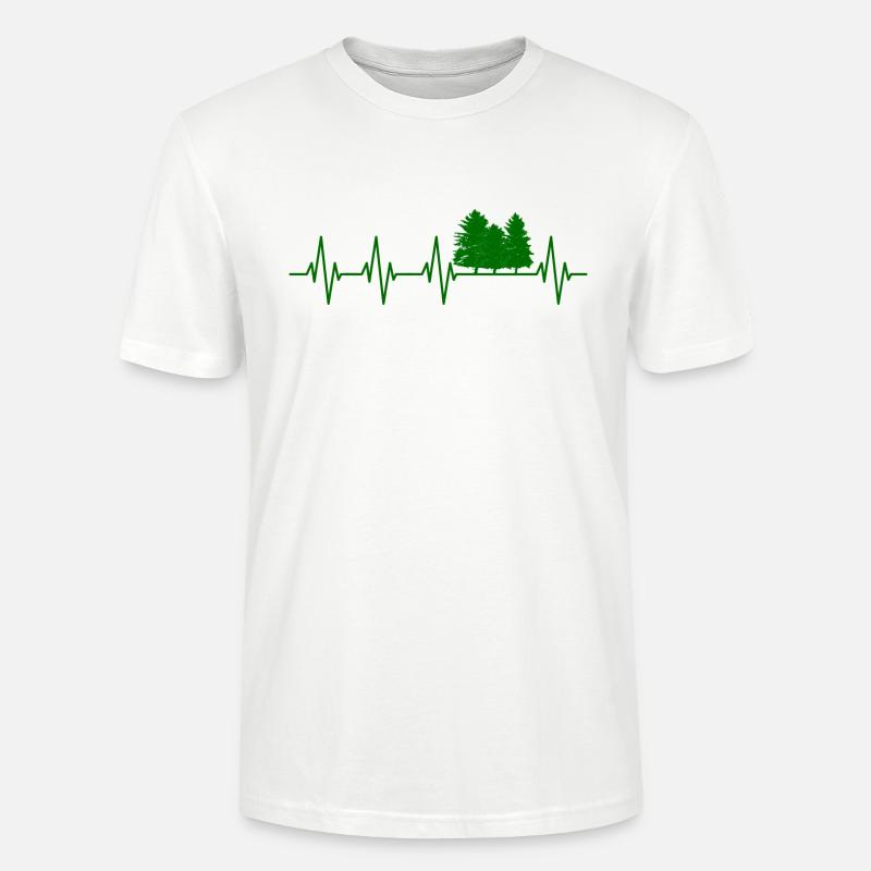 Wald Herzschlag Baum - Stanley/Stella Unisex Bio-T-Shirt CRAFTER - Weiß