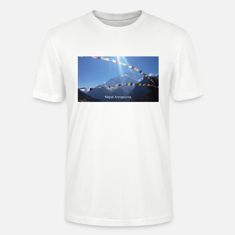 Nepal Annapurna - Stanley/Stella Unisex Bio-T-Shirt CRAFTER - Weiß