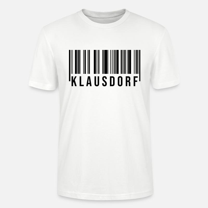 Klausdorf Strichcode - Stanley/Stella Unisex Bio-T-Shirt CRAFTER - Weiß