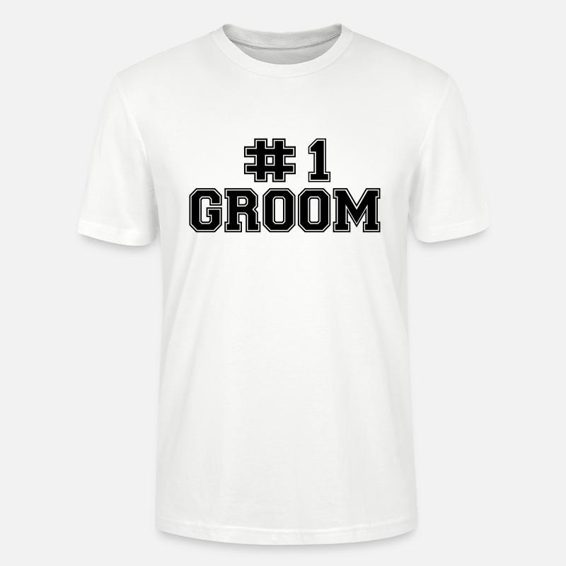 Numer One Groom - Stanley/Stella Unisex Bio-T-Shirt CRAFTER - Weiß