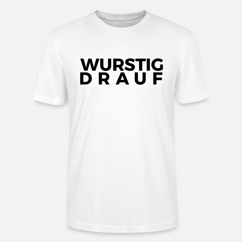 WURSTIG DRAUF - Stanley/Stella Unisex Bio-T-Shirt CRAFTER - Weiß