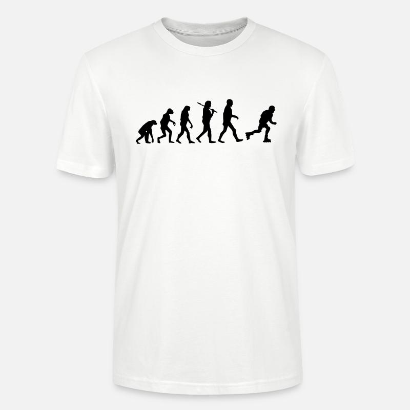 patins à roulettes Evolution - T-shirt bio CRAFTER Stanley Stella Unisexe - blanc