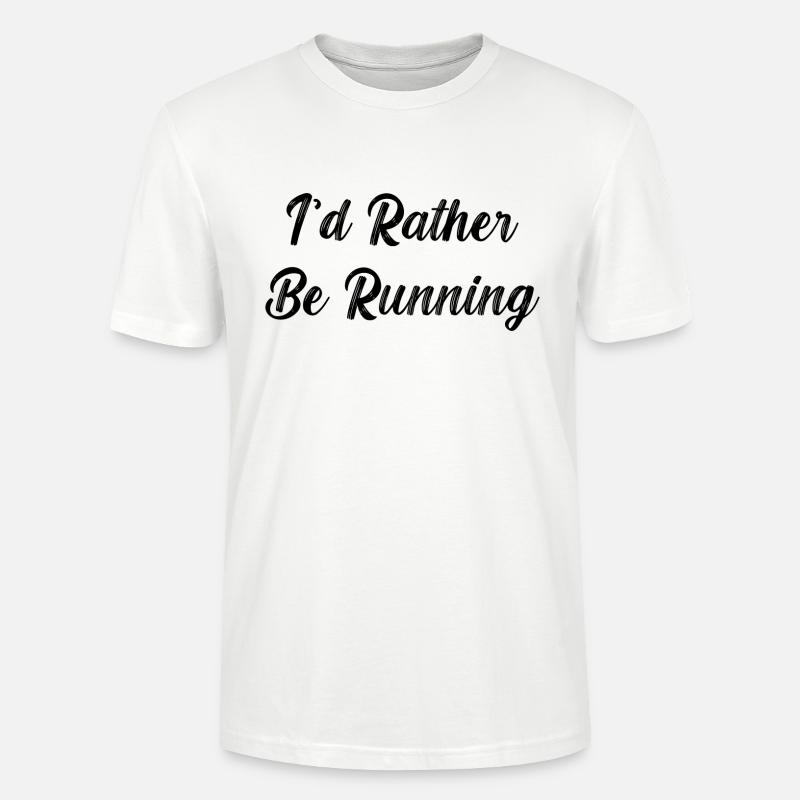 Je préfère courir - T-shirt bio CRAFTER Stanley Stella Unisexe - blanc