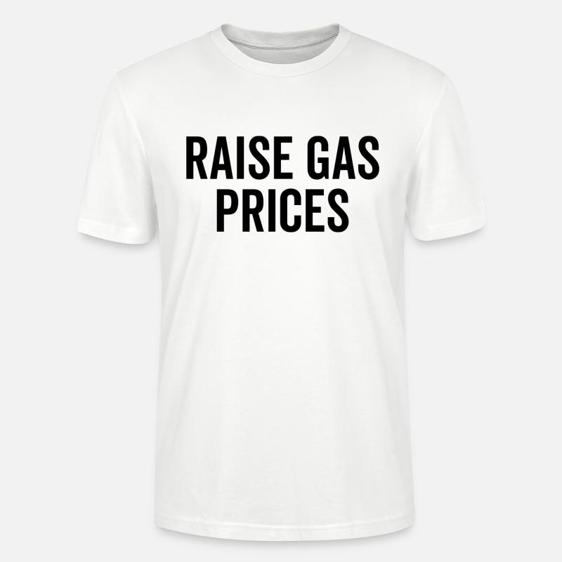 Augmenter les prix de l’essence - T-shirt bio CRAFTER Stanley Stella Unisexe - blanc