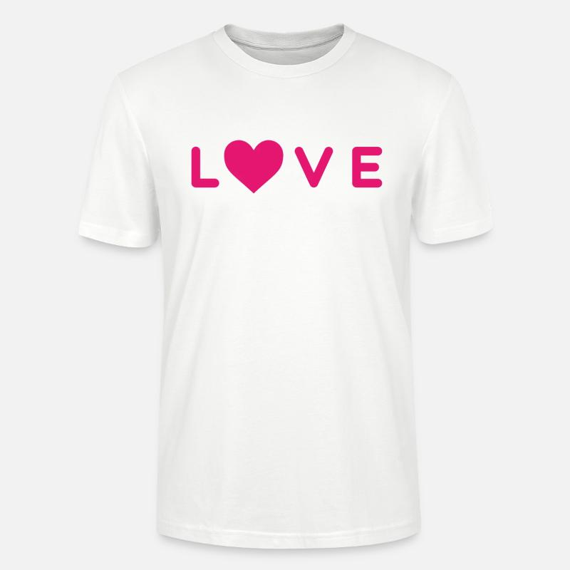 LOVE Design mit Herz - Stanley/Stella Unisex Bio-T-Shirt CRAFTER - Weiß
