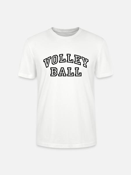Volleyball Collegestyle - Stanley/Stella Unisex Bio-T-Shirt CRAFTER - Weiß