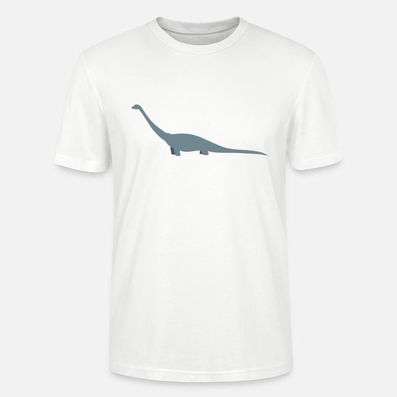 Dinosaurier: Comic Diplodocus - Stanley/Stella Unisex Bio-T-Shirt CRAFTER - Weiß