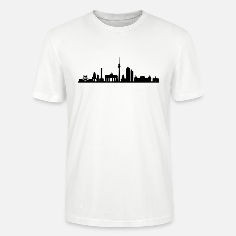 Skyline - Berlin - Stanley/Stella Unisex Bio-T-Shirt CRAFTER - Weiß