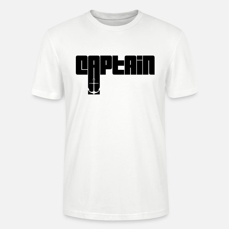 Text Captain Logo - Stanley/Stella Unisex Bio-T-Shirt CRAFTER - Weiß