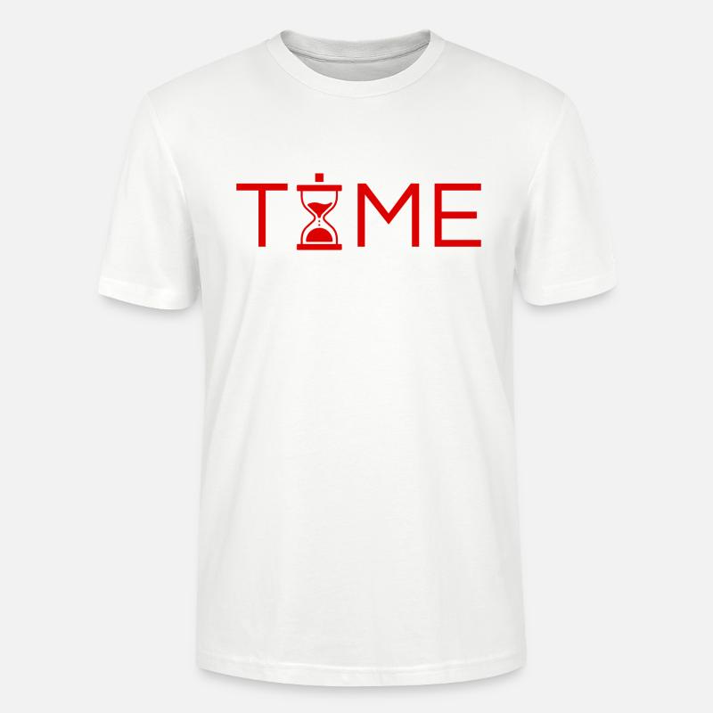 Zeit Zeit Geschenkidee - Stanley/Stella Unisex Bio-T-Shirt CRAFTER - Weiß