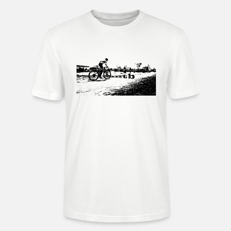 vtt mtb vélo bmx - T-shirt bio CRAFTER Stanley Stella Unisexe - blanc