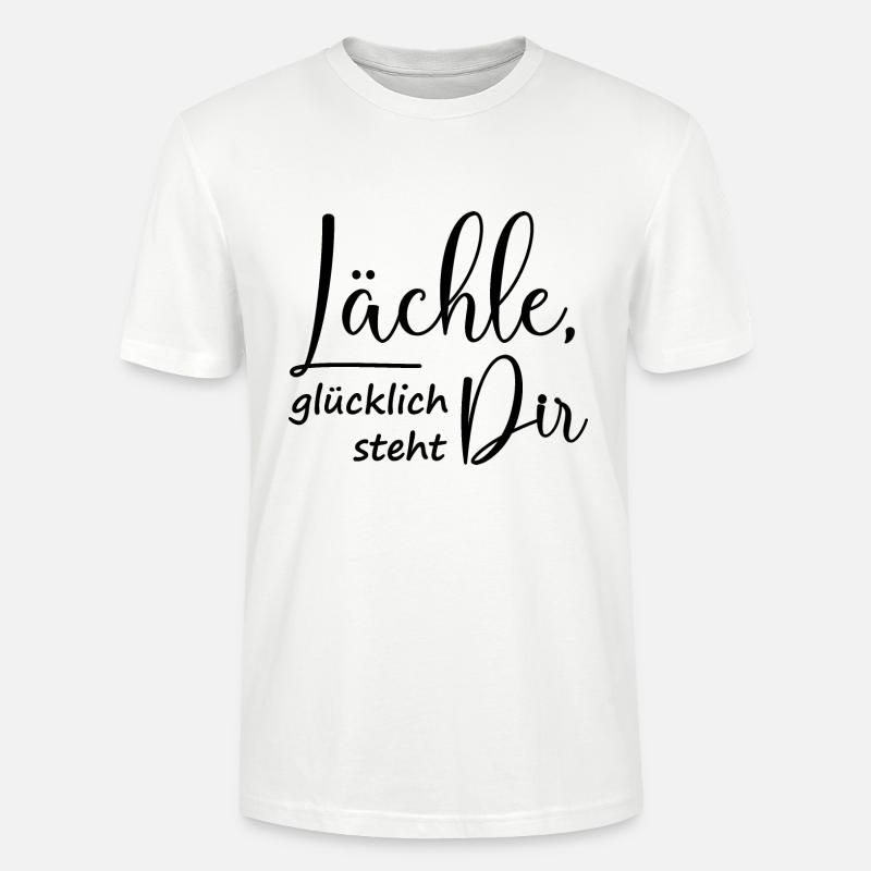 Glücklich steht dir - Stanley/Stella Unisex Bio-T-Shirt CRAFTER - Weiß
