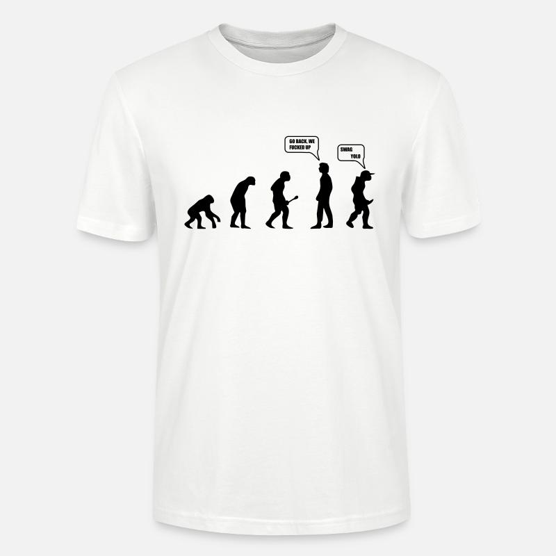 Swag Yolo Evolution - Stanley/Stella Unisex Bio-T-Shirt CRAFTER - Weiß