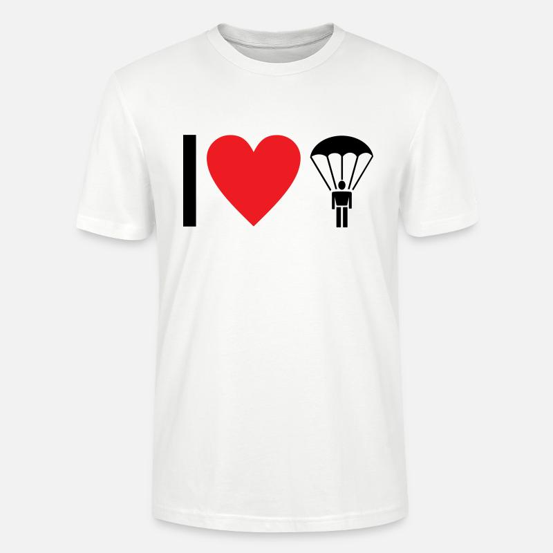 Fallschirm - Stanley/Stella Unisex Bio-T-Shirt CRAFTER - Weiß