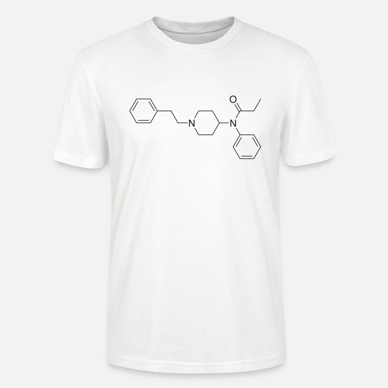 Fentanyl Strukturformel - Stanley/Stella Unisex Bio-T-Shirt CRAFTER - Weiß