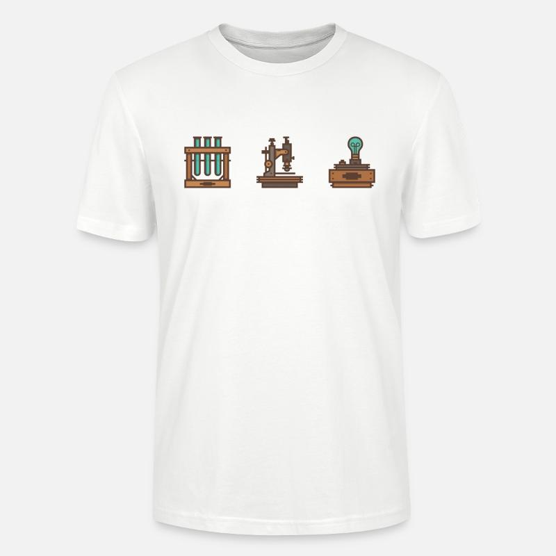 Retro Science Icon Set - Stanley/Stella Unisex Bio-T-Shirt CRAFTER - Weiß