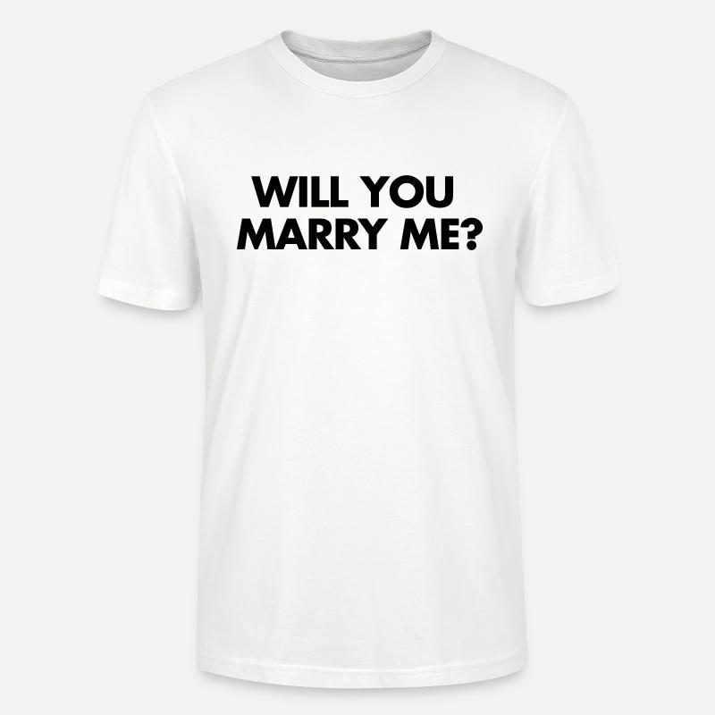 Marry Me - Stanley/Stella Unisex Bio-T-Shirt CRAFTER - Weiß