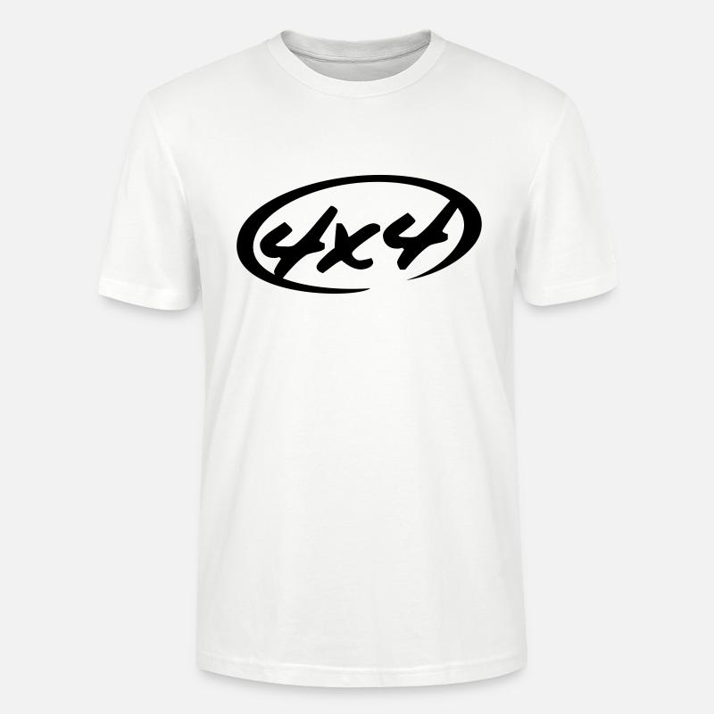 4 x 4 (D00119) - T-shirt bio CRAFTER Stanley Stella Unisexe - blanc