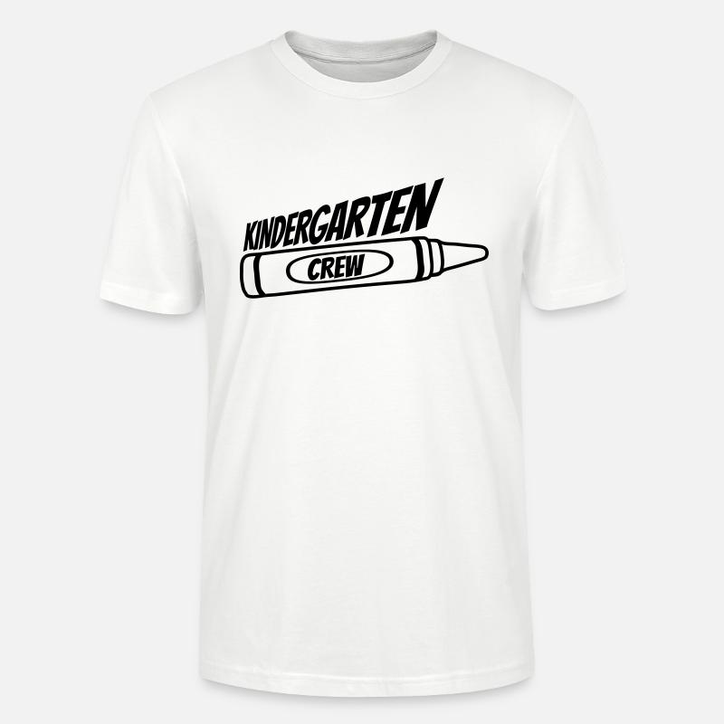 Équipe Kindergarten Crew Wax Crayon - T-shirt bio CRAFTER Stanley Stella Unisexe - blanc