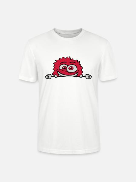 Nervous breakdown monster shield crazy - Stanley/Stella CRAFTER Unisex Organic T-Shirt - white