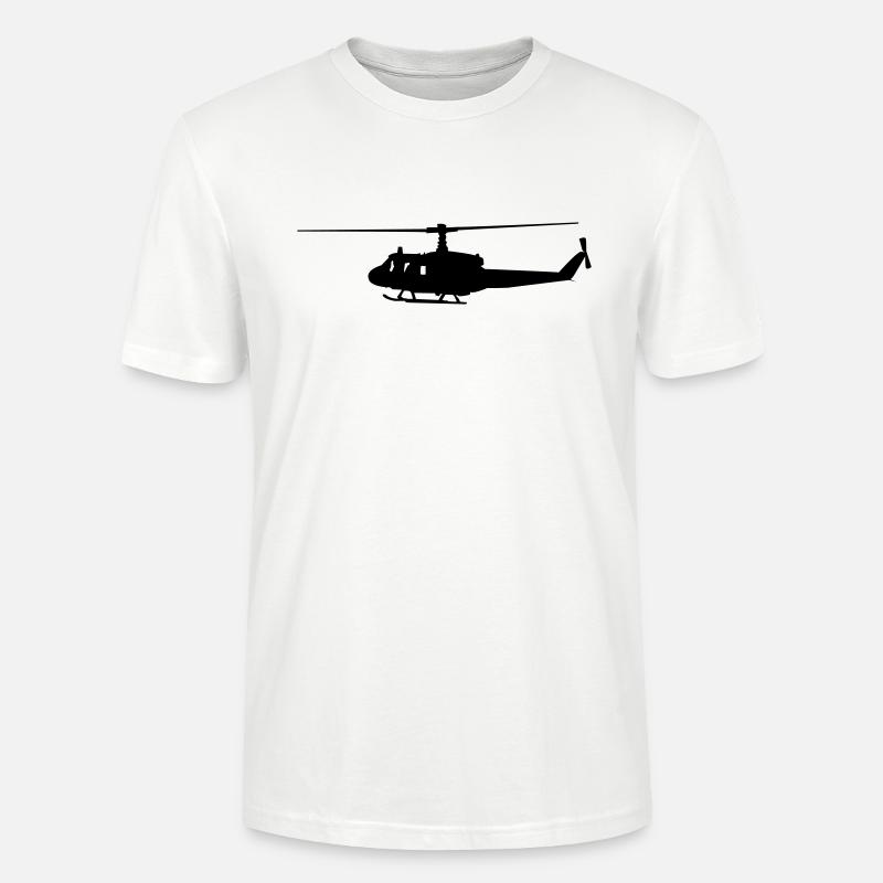 Hubschrauber - Stanley/Stella Unisex Bio-T-Shirt CRAFTER - Weiß