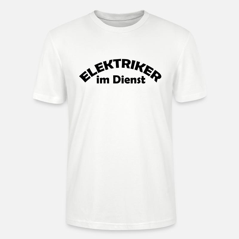 elektriker im dienst - Stanley/Stella Unisex Bio-T-Shirt CRAFTER - Weiß