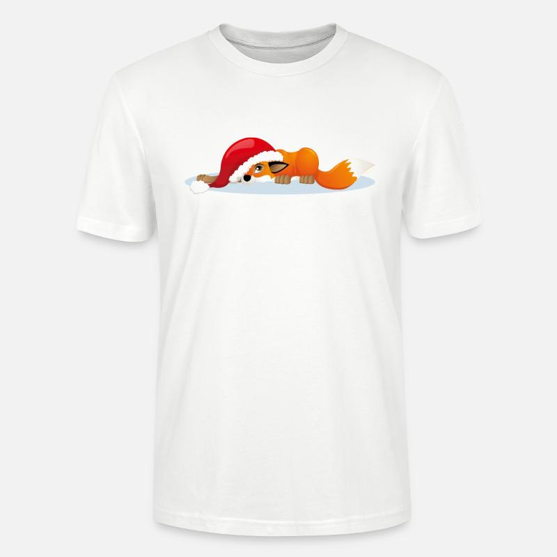 Weihnachtsfuchs - Stanley/Stella Unisex Bio-T-Shirt CRAFTER - Weiß