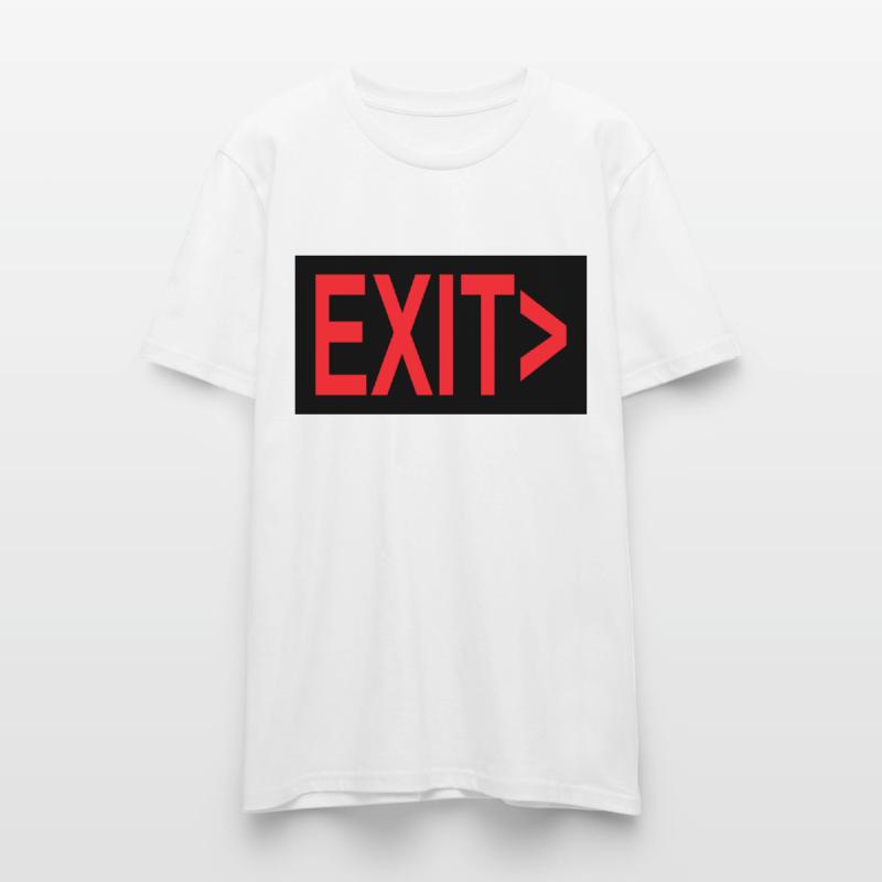Exit / Exit / Emergency Exit Stanley/Stella CRAFTER Unisex Organic T-Shirt