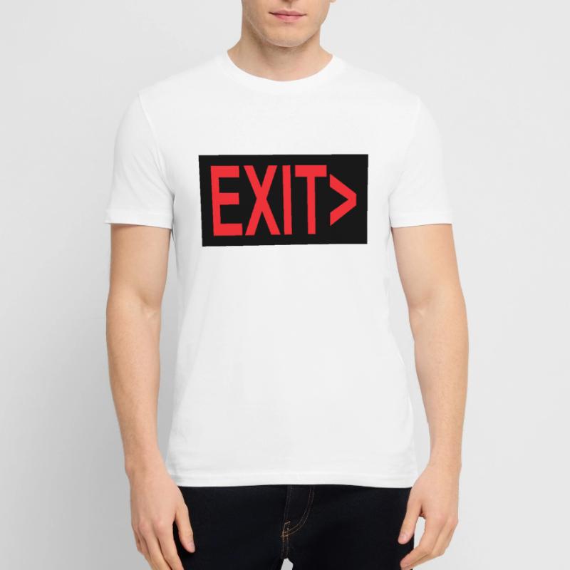 Exit / Exit / Emergency Exit Stanley/Stella CRAFTER Unisex Organic T-Shirt