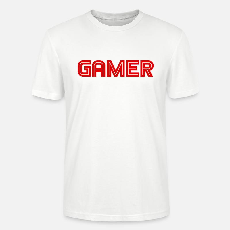 Gamer - Games - PC - Computerspiele - Stanley/Stella Unisex Bio-T-Shirt CRAFTER - Weiß