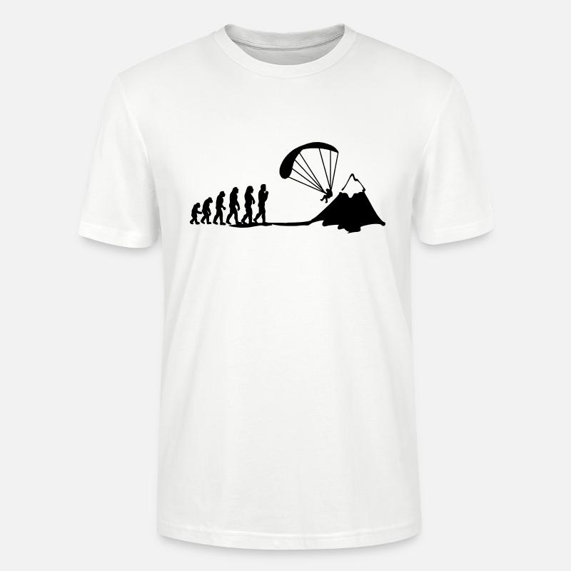 l'évolution de parapente - T-shirt bio CRAFTER Stanley Stella Unisexe - blanc