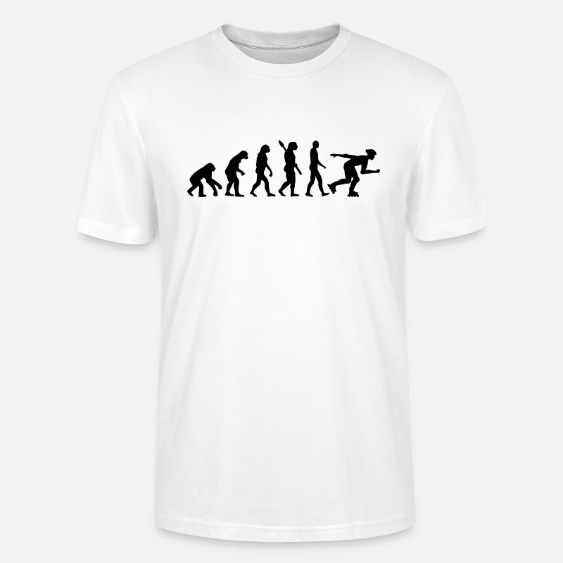 Évolution inline skating - T-shirt bio CRAFTER Stanley Stella Unisexe - blanc