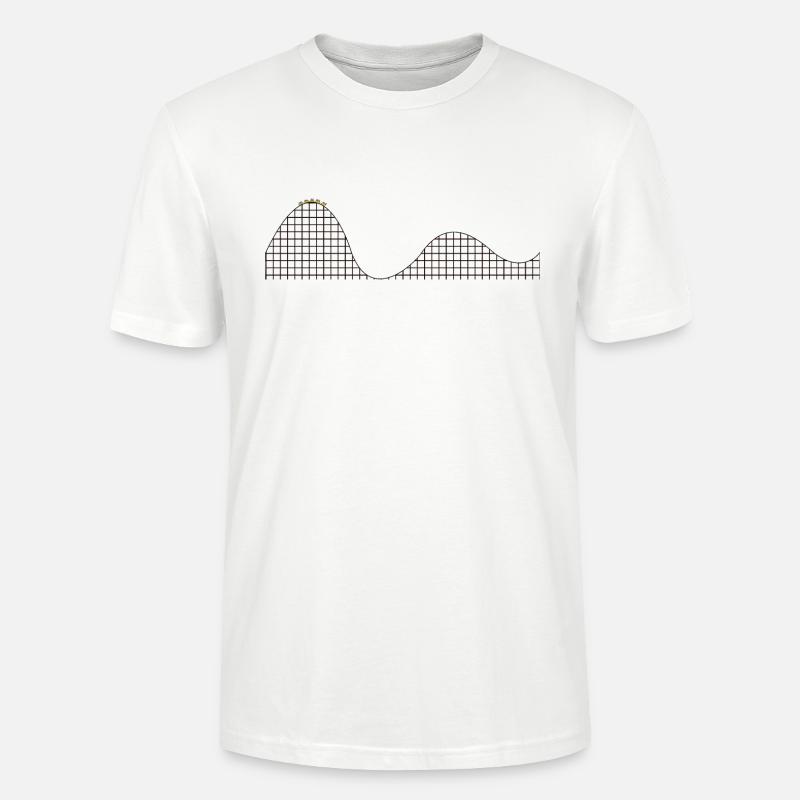 Achterbahn Rollercoaster Leben Integralrechnung - Stanley/Stella Unisex Bio-T-Shirt CRAFTER - Weiß