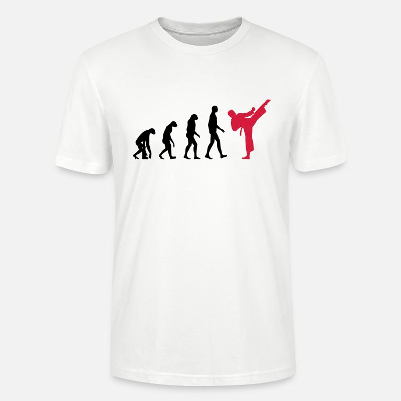 Karaté - Evolution - T-shirt bio CRAFTER Stanley Stella Unisexe - blanc