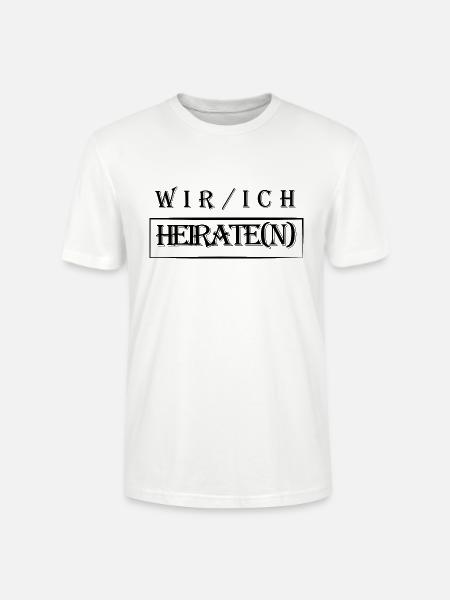 wir heiraten - Stanley/Stella Unisex Bio-T-Shirt CRAFTER - Weiß