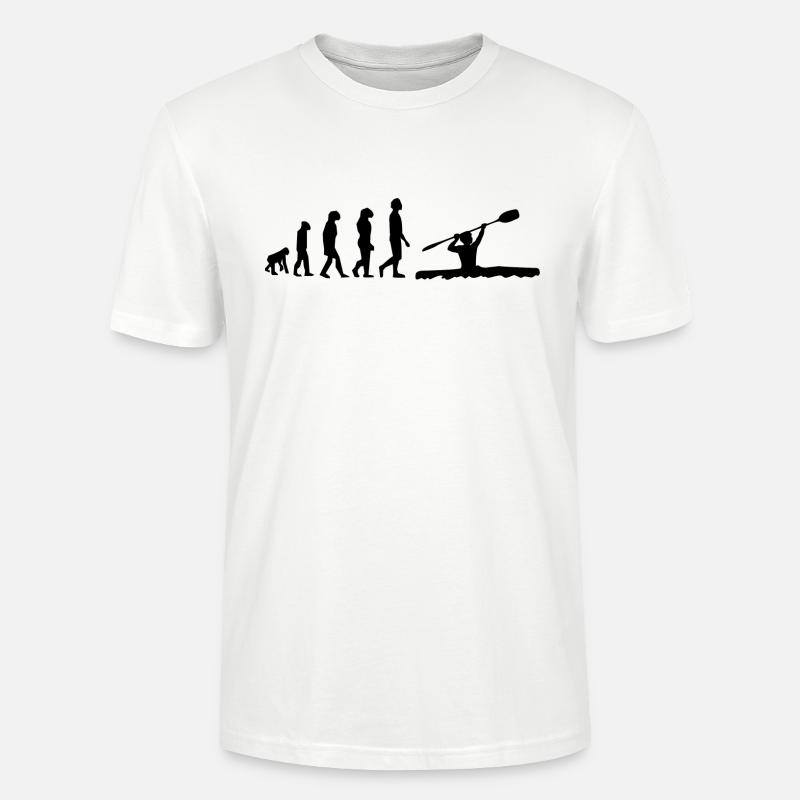 Kayak évolution - T-shirt bio CRAFTER Stanley Stella Unisexe - blanc