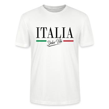 Italien Dolce Vita - Stanley/Stella Unisex Bio-T-Shirt CRAFTER - Weiß - Vorne - Alina (178cm) & Michal (187cm)