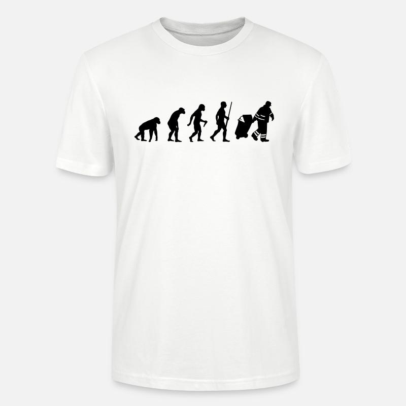 Garbage Man evolution - T-shirt bio CRAFTER Stanley Stella Unisexe - blanc