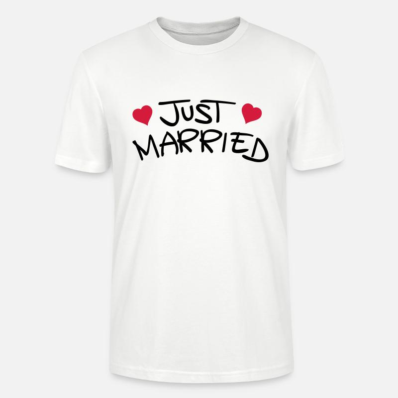 just_married_1__f2 - Stanley/Stella Unisex Bio-T-Shirt CRAFTER - Weiß