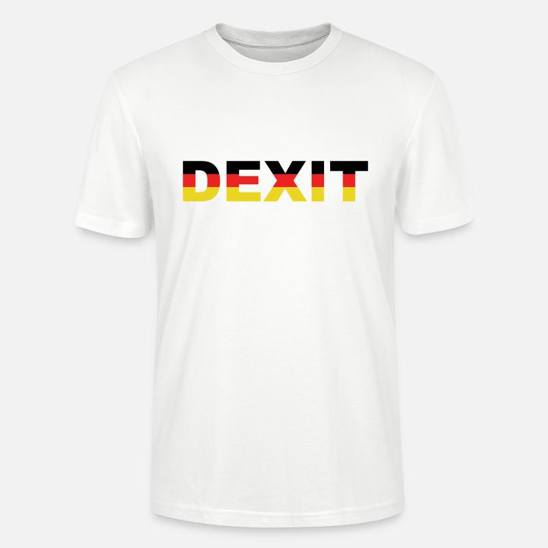 Deutschland Exit EU / Dexit / Brexit - Stanley/Stella Unisex Bio-T-Shirt CRAFTER - Weiß