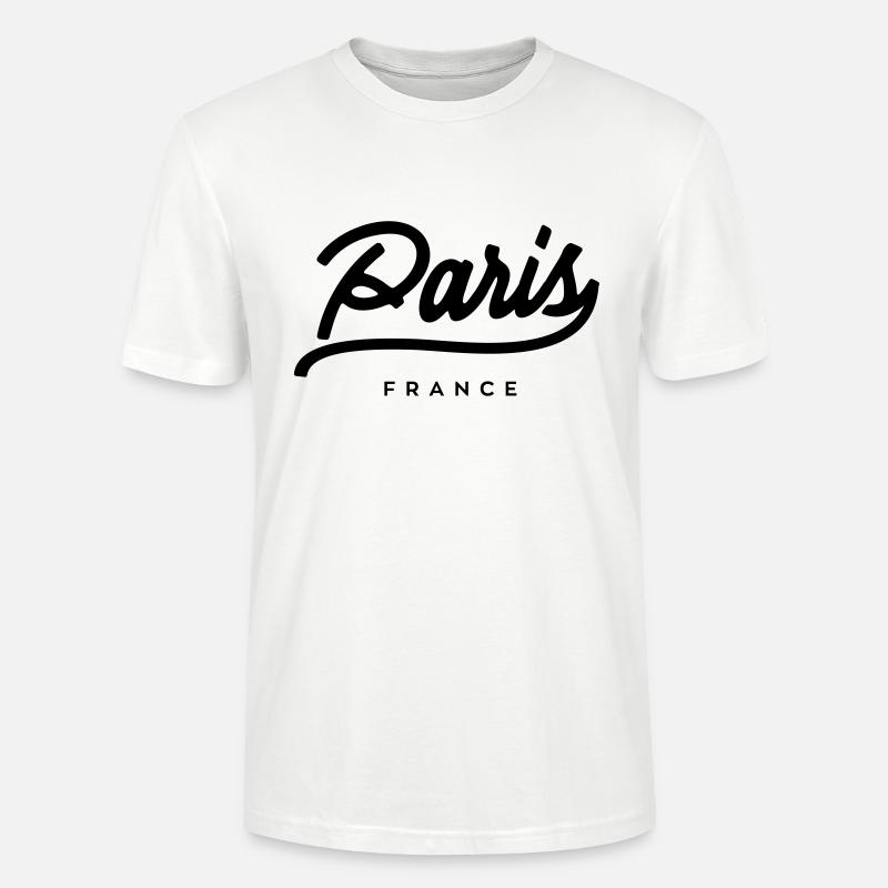 Paris - Frankrig - Stanley Stella CRAFTER unisex økologisk-T-shirt - hvid