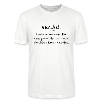vegan - T-shirt bio CRAFTER Stanley Stella Unisexe - blanc - Devant - Alina (178cm) & Michal (187cm)