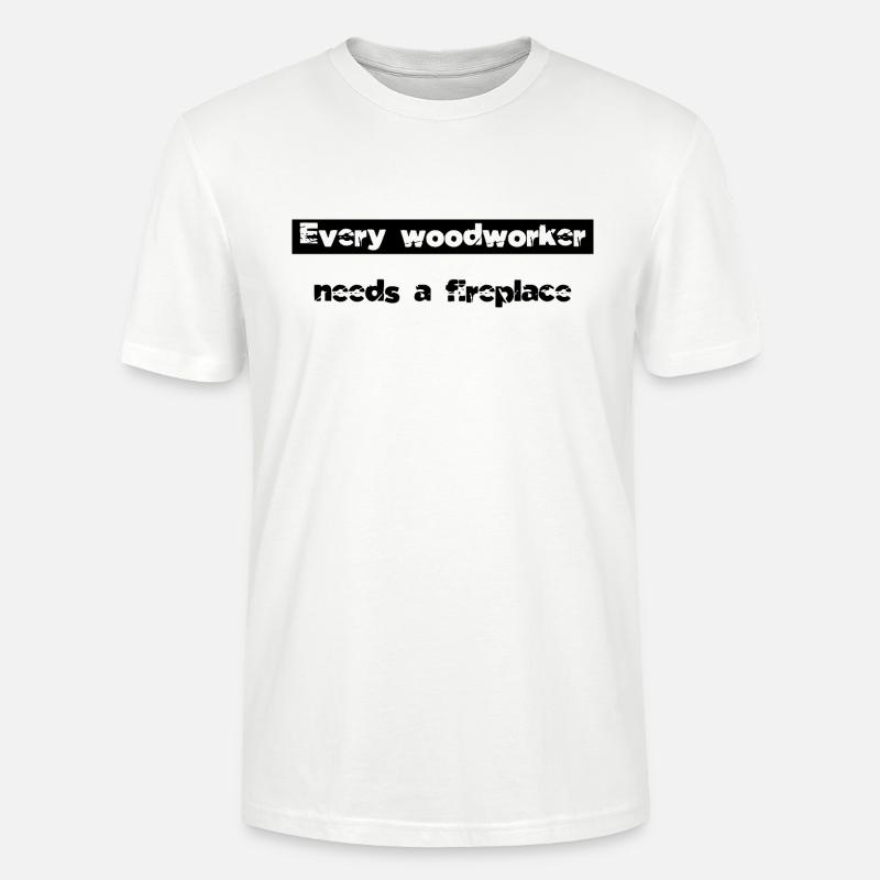 construction carpenter plumber birthday gift - Stanley/Stella Unisex Bio-T-Shirt CRAFTER - Weiß